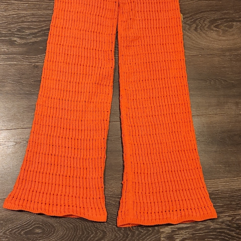❤️ ZARA HIGH RISE WIDE LEG KNIT SWEATER PANTS, SMALL - Picture 9 of 14